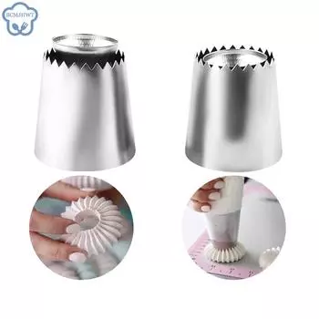 1 шт. DIY насадка из нержавеющей стали для украшения десертных тортов, кухонные принадлежности, кондитерский мешок для печенья, бисквитной глазури, кондитерского крема Leaf