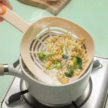 1 шт. дырявая ложка кухонная ложка для пасты пельмени длинная ручка фильтр пищевая термостойкая большая воронка для спагетти