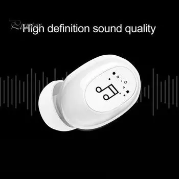 1 шт. F911 Mini Bluetooth-совместимые 5.0 Handsfree сенсорное управление наушники-вкладыши беспроводная гарнитура для спорта белый