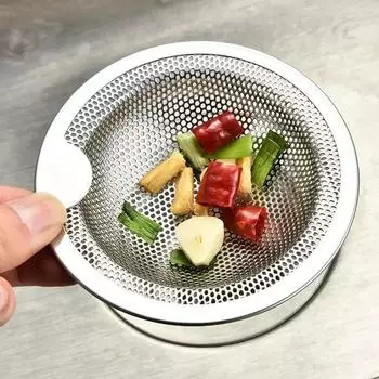 1 шт., фильтр для кухонной мойки, сетчатый фильтр для раковины из нержавеющей стали, фильтр для раковины в ванной, фильтр для сливного отверстия, ловушка, сетка для мусора