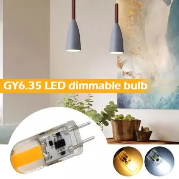 1 шт. GY6.35 2 Вт светодиодные лампы AC/DC12V кукурузная лампочка Droplight 2 Вт светодиодная люстра белая белая/теплая лампа G6.35 COB Bombillas I7W1 теплый белый