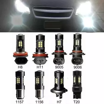 1 шт. H7 H8 H11 9005 9006 1156 BA15S 1157 BAY15D T20 7443 светодиодная лампа для противотуманных фар автомобиля, задние фары DRL для вождения 1156(BA15S)