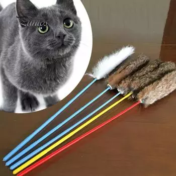 1 шт., игрушка для котенка, плюшевая палочка, стержень, игрушка для домашних животных