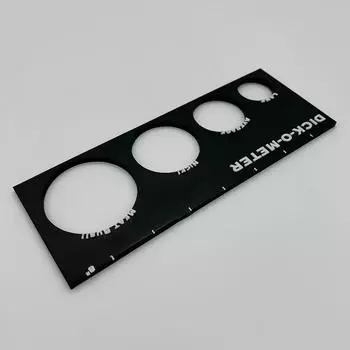 1 шт., измерительная линейка для взрослых, черная линейка Dck-O-Meter, измерительная линейка для взрослых