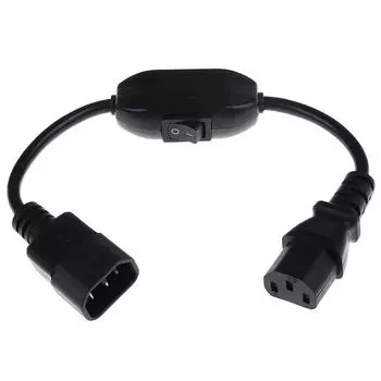 1 шт. кабель питания Pdu Ups, IEC 320 C14 - C13 с выключателем вкл./выкл. 30 см