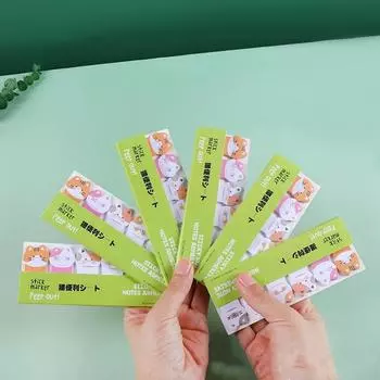 1 шт. Kawaii Cat Paw канцелярские принадлежности мультяшный кот маркер блокнот закладки флажки индекс липкие заметки бумага