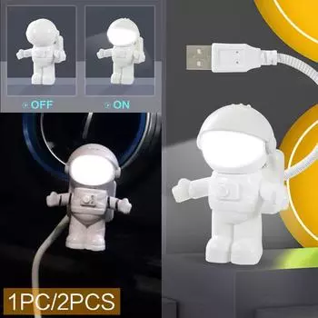 1 шт., креативный космонавт, светодиодный гибкий USB-светильник, ночник, игрушка для ноутбука, ноутбука XYZ