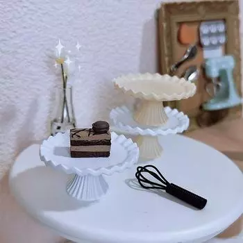 1 шт. кукольный домик мини поворотный стол украшение торта поворотный стол игрушка модель кукольный дом мебель декор кукольный домик украшения аксессуары