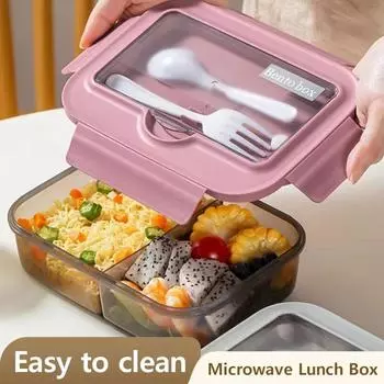 1 шт. Ланч-боксы, Ins Nordic Style -Box, офисные работники, микроволновая печь, перегородка, бенто-бокс, держатель для телефона, японский ланч-бокс