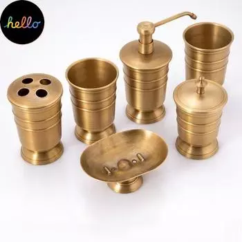 1 шт., медный дозатор для мыла, чашка, держатель для зубной щетки, средства для чистки дома