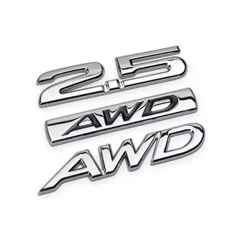 1 шт., металлические 3D AWD боковые крылья автомобиля, задний багажник, эмблема, значок, наклейка, наклейки, костюм для универсального автомобиля, наклейки для украшения автомобиля
