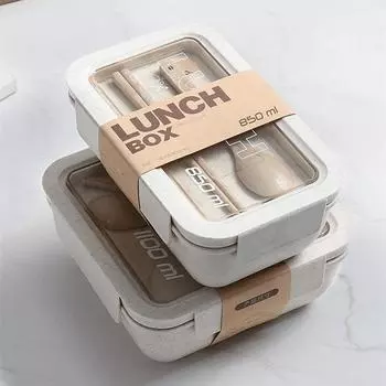 1 шт. микроволновая печь ланч-бокс экологически чистый BPA без пшеничной соломы портативный бенто-бокс кухонный пищевой контейнер ланч-бокс аксессуары для дома
