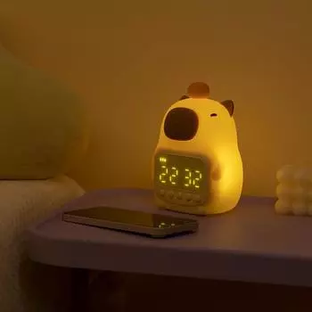 1 шт. Милый будильник Capybara, готовый к подъему, тренажер для сна для дома, гостиной, офиса, декора на День матери, весенний пасхальный подарок