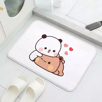 1 шт. Милый мультяшный коврик Bubu и Dudu для входа, коврик для ванной комнаты, нескользящий коврик для спальни, домашний декор 40cmx60cm