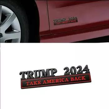 1 шт. наклейки на автомобиль Трамп 2025 Take America Back эмблема кузова автомобиля значок декор наклейка универсальные аксессуары для внешнего стайлинга автомобиля