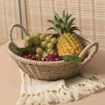 1 шт. настольная корзина для хранения, экологически чистая кухонная корзина для фруктов и овощей, домашние блага