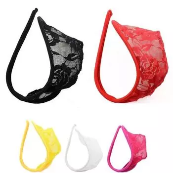 1 шт. Невидимые стринги C-string из полиэфирного волокна, Ночное белье, Сексуальные мужские трусики, Т-образные трусы, C-образной формы