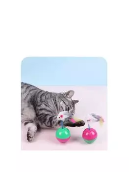 1 шт. Новое поступление, прочные игрушки для кошек, любимая меховая игрушка для кошек, неваляшка для мышек, игрушки для кошек, пластиковые игровые мячи для ловли кошек, принадлежности
