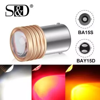 1 шт. Новый 1156 P21W светодиодный BA15S R5W R10W объектив проектора 9SMD 3030 1157 P21/5W BAY15D светодиодная лампа автомобильный задний стоп-сигнал автоматический резервный фонарь заднего хода указатель поворота 1156 BA15S P21W белый