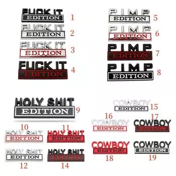 1 шт. PIMP COWBOY Edition логотип автомобиля наклейка эмблема значок украшение style 1
