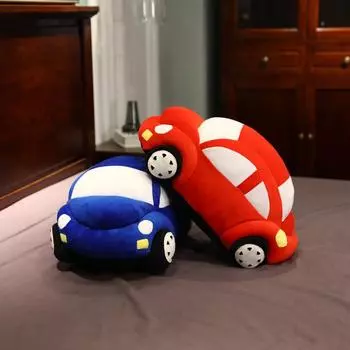 1 шт., плюшевая игрушка в виде автомобиля, милая мягкая пушистая подушка для автомобиля, домашний декор для маленьких детей, игрушка для мальчика, подарок на день рождения для детей 30cm