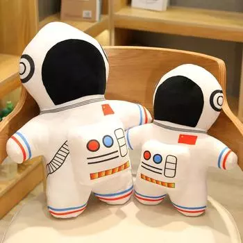 1 шт. плюшевый астронавт космический корабль игрушка мягкая кукла мультяшная подушка детские игрушки креативный самолет дети мальчики подарок на день рождения 40cm белый