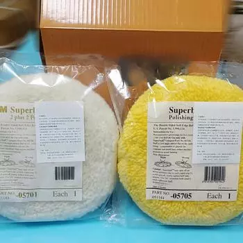 1 шт. подлинный 05705/ 05705 шерстяной шарик двухсторонний полированный шерстяной колесный фиксатор винт восковой царапины грубый восковой поддон для шерсти НОВЫЙ жёлтый