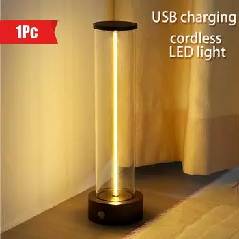 1 шт., простая светодиодная зарядная линия, ночник, сенсорная USB-зарядка, атмосфера, настольная лампа, креативный подарок, квантовый атмосферный свет серый