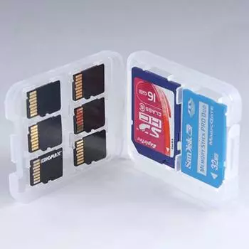1 шт. прозрачный защитный держатель Micro Box для Sd Sdhc TF MS карта памяти чехол для хранения пластиковые коробки onesize