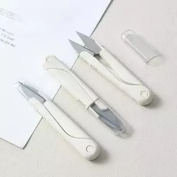 1 шт. пружинные ножницы из нержавеющей стали с чехлом переносные нитяные головки ножницы для шитья с рыбьей нитью ножницы для вышивки крестом портновские ножницы