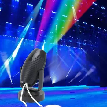 1 шт. RGB светодиодный сценический прожектор 360 градусов для вечеринки, свадьбы, атмосферы, точечный луч лампы 1#