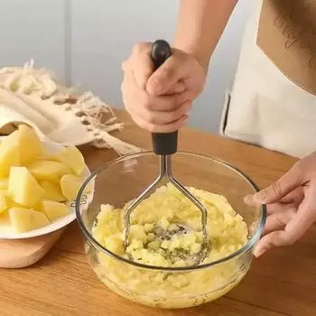 1 шт. Ручная толкушка для картофеля из нержавеющей стали, толкушка для чеснока, креативная толкушка для картофеля, тыквы, батата, кухонные гаджеты