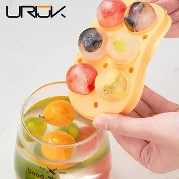 1 шт., силиконовая форма для кубиков льда, круглая форма для льда, форма для замороженного льда, коробка для льда с крышкой, кухонные инструменты, аксессуары