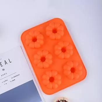 1 шт. силиконовая форма для пончиков DIY пудинг кондитерские изделия кухонная утварь для выпечки высокотемпературная устойчивая форма для торта в форме тыквы синий