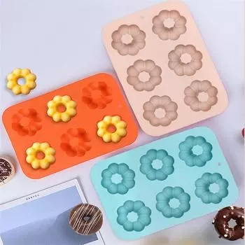 1 шт. силиконовая форма для пончиков DIY пудинг кондитерские изделия кухонная утварь для выпечки высокотемпературная устойчивая форма для торта в форме тыквы синий