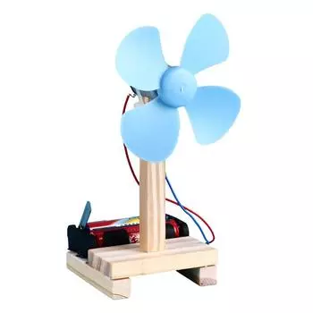 1 шт. Синий DIY электрический вентилятор экспериментальная модель физика наука начальное образование One Size