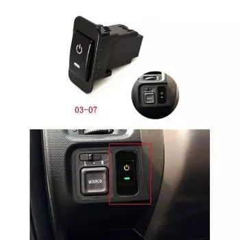 1 шт., светодиодный DRL, противотуманный светильник, прожектор, рекордер, радар, кнопка включения питания для Honda Fit 04-07