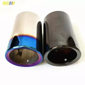 1 шт., титановый черный M Performance, автомобильный глушитель выхлопной трубы для BMW F10 F18 520i 523i 525i 528i F30 316i 318i 320i 328i синий