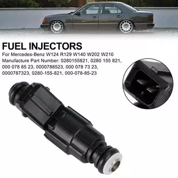 1 ШТ. Топливная форсунка 0280155821 Подходит для Mercedes-Benz W124 R129 W140 W202 W210