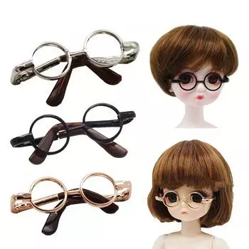 1 шт., украшение для куклы BJD 1/6, украшение для кукольных очков чёрный