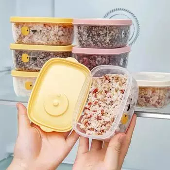 1 шт. Упаковка для риса, маленькая коробка для ланча, коробка для хранения продуктов, холодильник, коробка для хранения овощей и фруктов