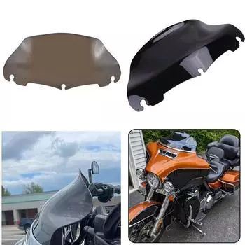 1 шт. Верхнее ветровое стекло мотоцикла, ветровое стекло, подходит для Harley Touring Street Glide, Electra Glide, Tri Glide 2014-2019 коричневый