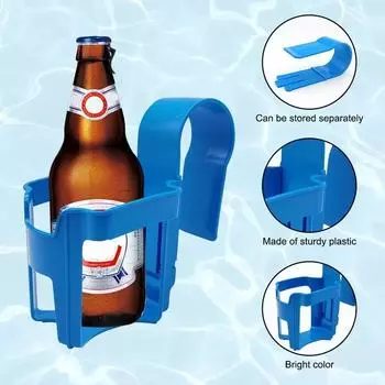 1 шт., вешалка для стакана для воды в бассейне, автомобильный держатель для стакана для воды, для хранения напитков и пива над бассейном, полка для инструментов