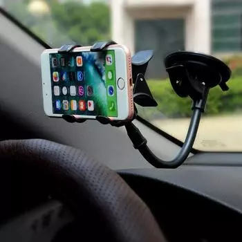 1 шт., вращающийся на 360 ° автомобильный держатель для телефона, универсальный держатель для приборной панели, автомобильный держатель, подставки для телефона с GPS, автомобильные аксессуары, автомобильный держатель для телефона чёрный