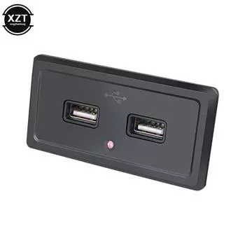 1 шт. зарядное устройство для модификации кемпера DC5V/3.1A 12V с двумя портами USB, зарядное гнездо, аксессуар для автодома, кемпинга, каравана, автобуса, морского транспорта синий