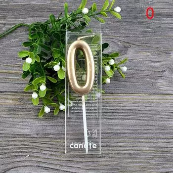 1 шт. золотые свечи для торта с цифрами «С Днем Рождения» 0 1 2 3 4 5 6 7 8 9, украшения для торта для детей, девочек, мальчиков, бара, детских праздничных принадлежностей, украшения