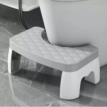 1 thick anti slip stool pad, footstool, household bathroom, adult squatting toilet, toilet footstool waterproof squatting toilet чёрный