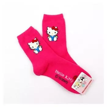1 упаковка пушистых зимних носков для сна с персонажами Sanrio (2 пары), популярный персонаж в Корее