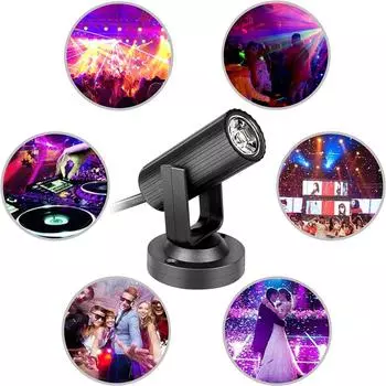 1 Вт светодиодный луч прожектора с эффектом сценического освещения для KTV DJ (красный)