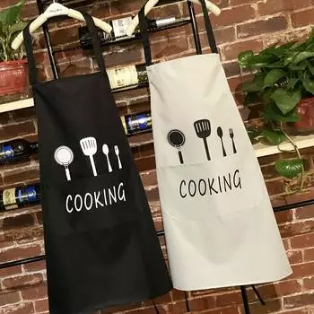 1 Waterproof and Oil Resistant Apron with Pockets for Kitchen Cooking. Keep The Apron Clean and Protected While Cooking OneSize белый